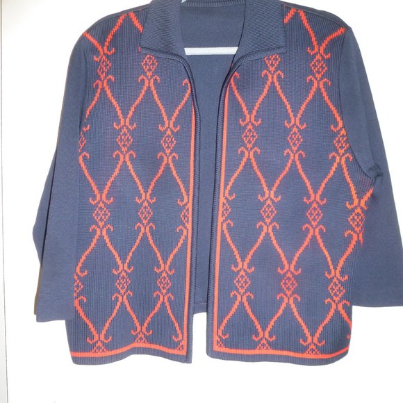 RARE Vintage ILGWU  Knitted Women’s Open front Cardigan/ Sweater Sz XL - Picture 2 of 7